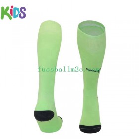 Manchester City Torwart Kinder Heim Socken Grün 2023-2024